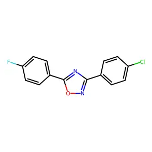 3-(4-Chlorophenyl)-5-(4-fluorophenyl)-1,2,4-oxadiazole structure