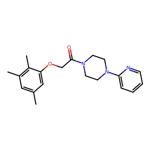 1-(4-Pyridin-2-ylpiperazin-1-yl)-2-(2,3,5-trimethylphenoxy)ethanone structure
