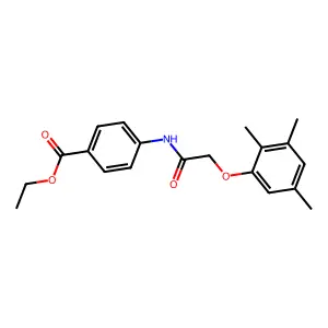 Ethyl 4-{[(2,3,5-trimethylphenoxy)acetyl]amino}benzoate structure