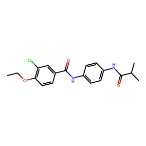 3-chloro-4-ethoxy-N-[4-(2-methylpropanoylamino)phenyl]benzamide structure