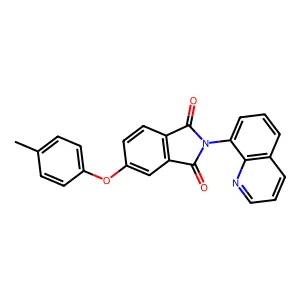 5-(4-Methylphenoxy)-2-quinolin-8-ylisoindole-1,3-dione structure
