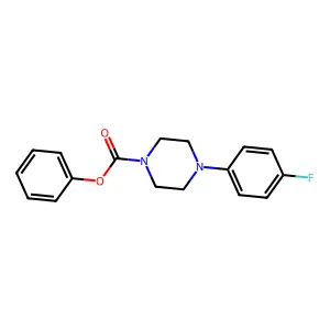 Phenyl 4-(4-fluorophenyl)piperazine-1-carboxylate structure