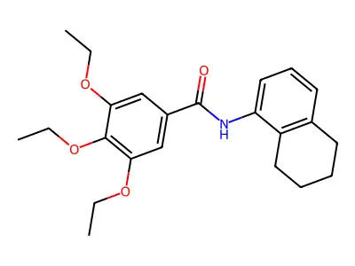 3,4,5-triethoxy-N-(5,6,7,8-tetrahydronaphthalen-1-yl)benzamide structure