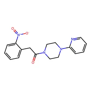 2-(2-Nitrophenyl)-1-(4-pyridin-2-ylpiperazin-1-yl)ethanone structure