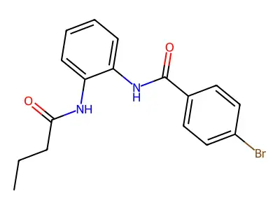 4-bromo-N-[2-(butanoylamino)phenyl]benzamide structure