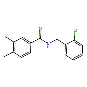 N-[(2-chlorophenyl)methyl]-3,4-dimethylbenzamide structure