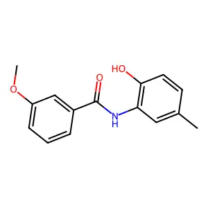 N-(2-hydroxy-5-methylphenyl)-3-methoxybenzamide structure