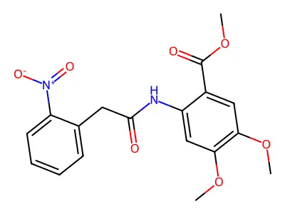 Methyl 4,5-dimethoxy-2-{[(2-nitrophenyl)acetyl]amino}benzoate structure