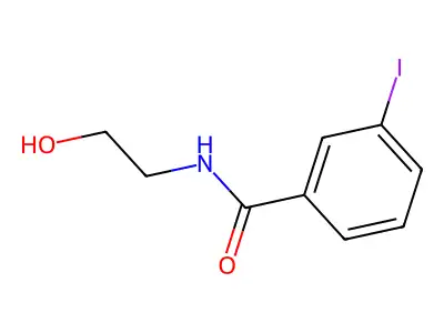 N-(2-hydroxyethyl)-3-iodobenzamide structure