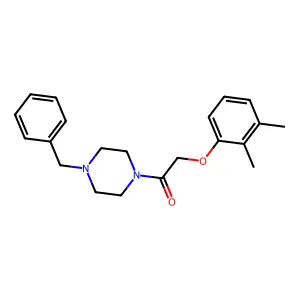 1-(4-Benzylpiperazin-1-yl)-2-(2,3-dimethylphenoxy)ethanone structure