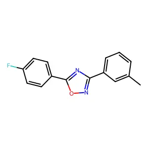 5-(4-Fluorophenyl)-3-(3-methylphenyl)-1,2,4-oxadiazole structure
