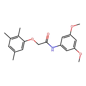 N-(3,5-dimethoxyphenyl)-2-(2,3,5-trimethylphenoxy)acetamide structure