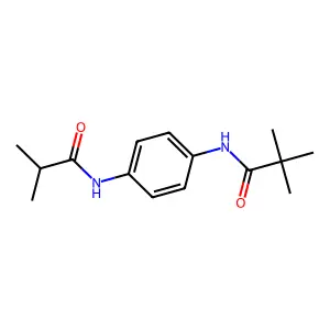 2,2-dimethyl-N-[4-(2-methylpropanoylamino)phenyl]propanamide structure