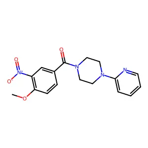 1-(4-Methoxy-3-nitrobenzoyl)-4-(2-pyridinyl)piperazine structure
