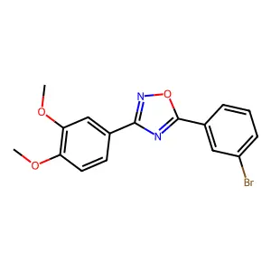 5-(3-Bromophenyl)-3-(3,4-dimethoxyphenyl)-1,2,4-oxadiazole structure