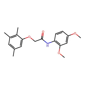 N-(2,4-dimethoxyphenyl)-2-(2,3,5-trimethylphenoxy)acetamide structure