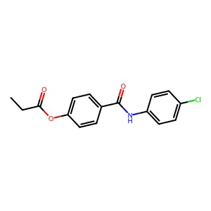 4-[(4-Chlorophenyl)carbamoyl]phenyl propanoate structure