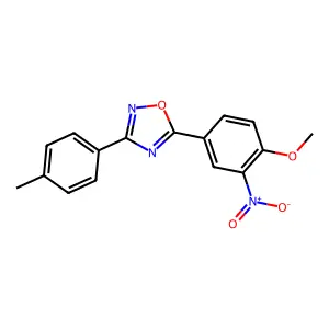 5-(4-Methoxy-3-nitrophenyl)-3-(4-methylphenyl)-1,2,4-oxadiazole structure