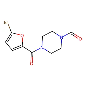 4-(5-Bromofuran-2-carbonyl)piperazine-1-carbaldehyde structure