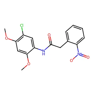 N-(5-chloro-2,4-dimethoxyphenyl)-2-(2-nitrophenyl)acetamide structure