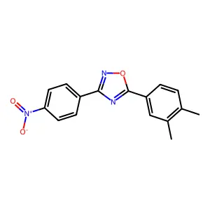 5-(3,4-Dimethylphenyl)-3-(4-nitrophenyl)-1,2,4-oxadiazole structure