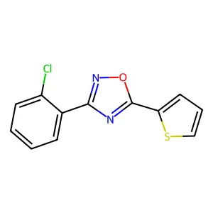 3-(2-Chlorophenyl)-5-(thiophen-2-yl)-1,2,4-oxadiazole structure