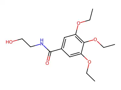 3,4,5-triethoxy-N-(2-hydroxyethyl)benzamide structure