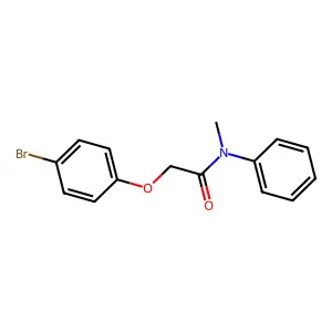 2-(4-bromophenoxy)-N-methyl-N-phenylacetamide structure