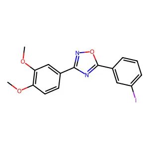 3-(3,4-Dimethoxyphenyl)-5-(3-iodophenyl)-1,2,4-oxadiazole structure