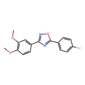 3-(3,4-Dimethoxyphenyl)-5-(4-fluorophenyl)-1,2,4-oxadiazole structure