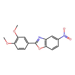 2-(3,4-Dimethoxyphenyl)-5-nitro-1,3-benzoxazole structure