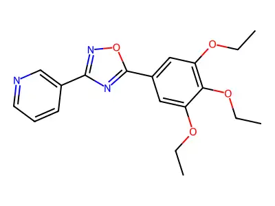 3-Pyridin-3-yl-5-(3,4,5-triethoxyphenyl)-1,2,4-oxadiazole structure