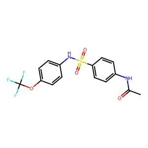 N-(4-{[4-(trifluoromethoxy)phenyl]sulfamoyl}phenyl)acetamide structure