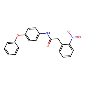 2-(2-nitrophenyl)-N-(4-phenoxyphenyl)acetamide structure