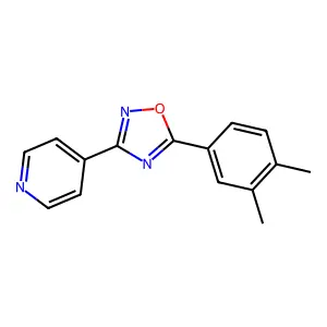 5-(3,4-Dimethylphenyl)-3-pyridin-4-yl-1,2,4-oxadiazole structure