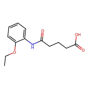 5-(2-Ethoxyanilino)-5-oxopentanoic acid structure