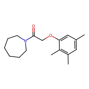1-(Azepan-1-yl)-2-(2,3,5-trimethylphenoxy)ethanone structure