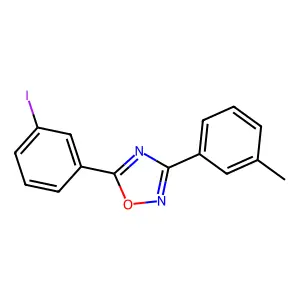 5-(3-Iodophenyl)-3-(3-methylphenyl)-1,2,4-oxadiazole structure