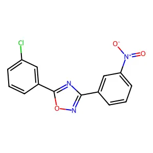 5-(3-Chlorophenyl)-3-(3-nitrophenyl)-1,2,4-oxadiazole structure