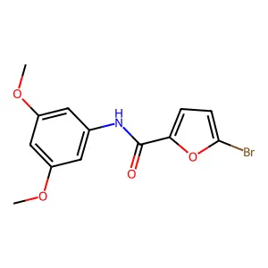 5-bromo-N-(3,5-dimethoxyphenyl)furan-2-carboxamide structure