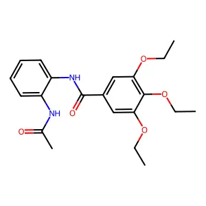 N-(2-acetamidophenyl)-3,4,5-triethoxybenzamide structure