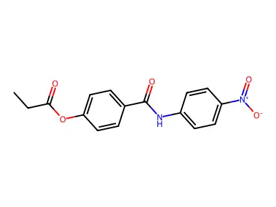 4-[(4-Nitrophenyl)carbamoyl]phenyl propanoate structure