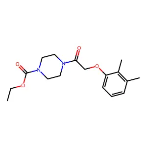 Ethyl 4-[(2,3-dimethylphenoxy)acetyl]piperazine-1-carboxylate structure