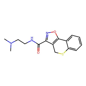 N-(2-(Dimethylamino)ethyl)-4H-thiochromeno(3,4-d)isoxazole-3-carboxamide structure