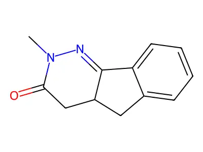 3H-Indeno(1,2-c)pyridazin-3-one, 2,4,4a,5-tetrahydro-2-methyl- structure