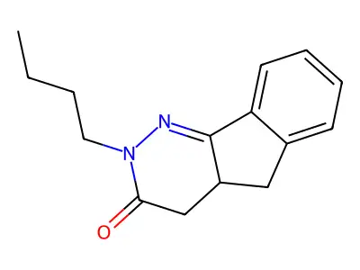 2-Butyl-2,3,4,4a-tetrahydro-5H-indeno(1,2-c)pyridazin-3-one structure