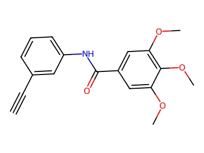 N-(3-ethynylphenyl)-3,4,5-trimethoxybenzamide structure