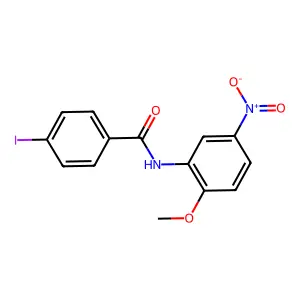 4-iodo-N-(2-methoxy-5-nitrophenyl)benzamide structure