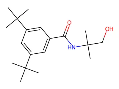 3,5-Di-tert-butyl-N-(2-hydroxy-1,1-dimethyl-ethyl)-benzamide structure