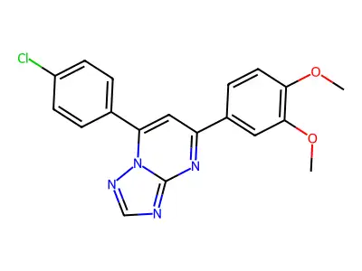 7-(4-Chlorophenyl)-5-(3,4-dimethoxyphenyl)-[1,2,4]triazolo[1,5-a]pyrimidine structure